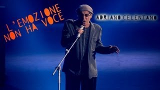 Adriano Celentano  Lemozione non ha voce LIVE 2012 [upl. by Abram]