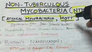 Nontuberculous mycobacteria  Microbiology  Handwritten notes [upl. by Mikey]