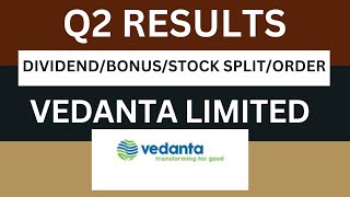 vedanta Q2 Results 2025  vedanta Results Today  vedanta Share Latest News [upl. by Ariait686]