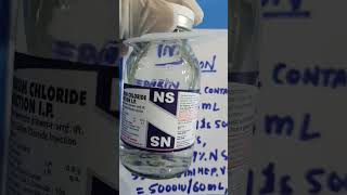 Heparin Infusion  How to Prepare Heparin Infusion  5000IU5ml medical shorts viral [upl. by Nodroj]