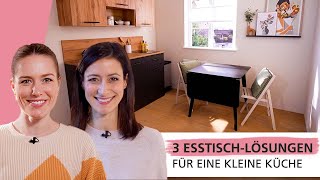 Drei EsstischLösungen für kleine Küchen  Smart gelöst 💡  INTERIYEAH [upl. by Marshall847]