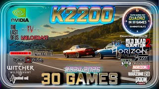 🟢NVIDIA Quadro K2200 Gaming Test in 30 GAMES  20242025 [upl. by Nallid14]