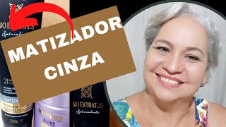 ✅ testando matizador cinza nos meus grisalhos 👍 [upl. by Ahsinej402]