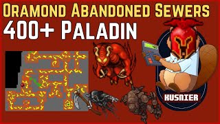 Oramond Abandoned Sewers Demons  400 Paladin  Tibia [upl. by Araiek]