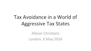 Tax Avoidance in a World of Aggressive Tax States [upl. by Idona230]