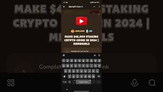 make 45000 staking memefi code [upl. by Bodkin]