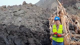 At the LAST LAVA LOBE of the LA PALMA Volcano January 20th 2022 [upl. by Ruhnke907]