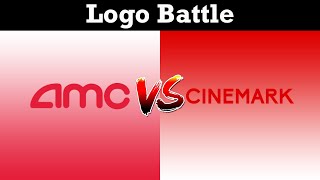 AMC Theatres VS Cinemark  Logo Battle [upl. by Wilone]