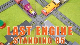 LAST ENGINE STANDING 85 Thomas and Friends Toy Trains Video for Children [upl. by Lessig445]