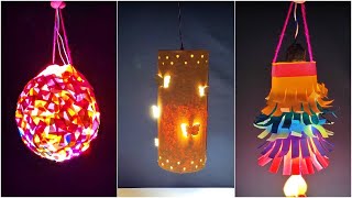 How to make diwali decoration light at home  DIY diwali lamp [upl. by Akcirret]