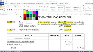 ejercicio 8 contabilidad hotelera [upl. by Naujed763]