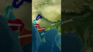 National Anthem of India  भारत का राष्ट्रगान  Map Animation [upl. by Bach]