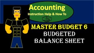 220060 Master Budget 6 Budgeted Balance Sheet [upl. by Artinad]