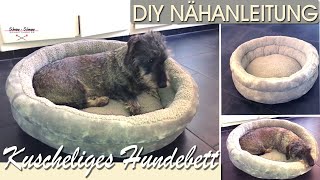 DIY Beruhigendes Hundebett selber nähen Hundedonut [upl. by Phylys]