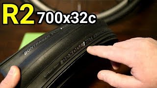 Bontrager R2 700x32c Tire Weight and Actual Size [upl. by Ettenor]