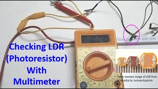 Checking LDR Photoresistor With Multimeter [upl. by Pickar282]