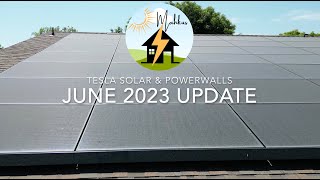 Tesla Solar Panels amp Powerwalls June 2023 Update [upl. by Annelise]