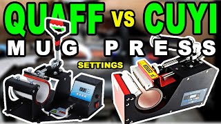 QUAFF MUG PRESS Fahrenheit VS CUYI MUG PRESS Celsius BEST SETTINGS souvenir [upl. by Garcia]