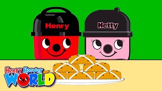 Hot Cross Buns  Henry Hoover World Nursery Rhymes amp Kids Songs [upl. by Nybbor155]