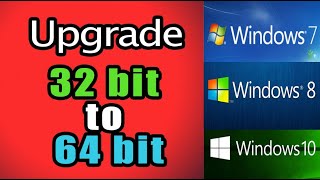 How to upgrade 32 bit to 64 bit Windows 10 2024 [upl. by Anigue295]