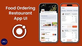 Food Ordering App UI in Ionic  Restaurant App [upl. by Elli]