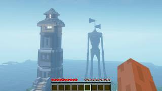 SURVIVAL AT THE LIGHTHOUSE WITH SIREN HEAD IN MINECRAFT [upl. by Genia]