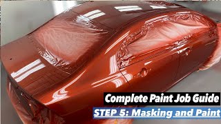 How To Paint a Car Guide Episode 5 Masking and Painting [upl. by Lissi751]