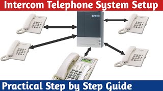 How to install an intercom telephone system  PABX a Practical step by step guide [upl. by Ledah]