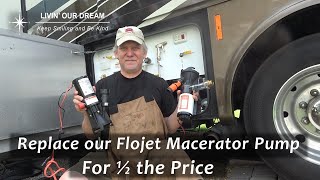 We Replaced our FloJet RV Macerator Pump for 12 the price [upl. by Drehcir]