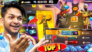 Free Fire New Booyah Pass First Look Top 1 In Badges Worth 70000 Diamonds [upl. by Eerrehc]