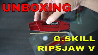 Unboxing RAM GSkill Ripjaws V 2x8gb DDR42666MHz [upl. by Coral]