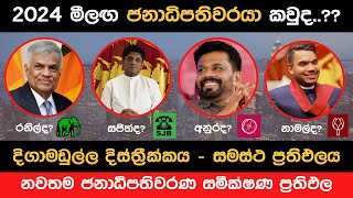 2024 දිගාමඩුල්ල දිස්ත්‍රික්කයේ ජනාධිපතිවරණ සමීක්ෂණ ප්‍රථිඵල  2024 July New President Election Surve [upl. by Akemet]