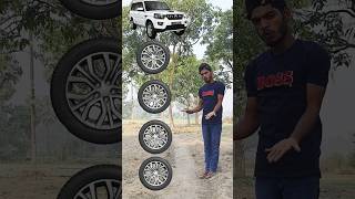 Tyre to Thar Range rover Ducati amp Creta Funny magic vfx shorts [upl. by Byrn]