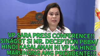 UNCUT PRESS CONFERENCEMRDECEPTION PBBMHUHUKAYIN C MARCOS SRAT ITAPON SA WPS5 IMPEACHABLE PBBM [upl. by Huber]