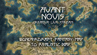 How to draw a Fantasy map in 1 hour with Wonderdraft Converting to Realistic map [upl. by Beyer962]