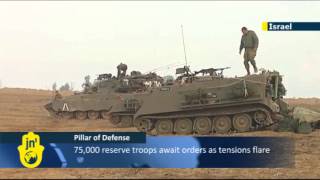 OPERATION PILLAR OF DEFENSE DAY 6 IDF soldiers pray and prepare at Gaza border [upl. by Verada]