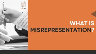 What is a Misrepresentation Under Contract Law [upl. by Adhern862]