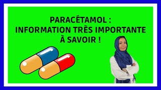 PARACETAMOL  Danger dun Surdosage en 1 min [upl. by Kaiser]