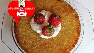 Künefe tarifi  Turkish Cuisine  Künefe rezept  dessert  cake  Gülsümün sarayi [upl. by Hselin]