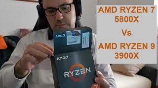 AMD Ryzen 7 5800X vs Ryzen 9 3900X [upl. by Winther610]