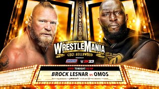 WWE Brock Lesnar VS Omos Wrestlemania  WWE Smackdown highlights  WWE Raw highlights [upl. by Aienahs]