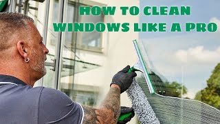 Learn How To Wash Windows With The quotSquot Technique Like a Pro Window Cleaning Technique of the Pros [upl. by Anaicul]