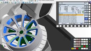 DMU50 CNC Mill  Siemens 840D  5axis wheel simulation Cuti  HuiMaiTech Virtual CNC Training System [upl. by Ailimac553]