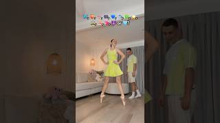 COMMENT FOR 7 YEARS GOOD LUCK 🤣🍀 dance trend viral couple funny ballet challenge shorts [upl. by Llehsal460]