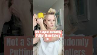 Putting the hairrollers in my nonblow dryer hair hairreviews Thedrybar amazoninfluencer [upl. by Monsour]