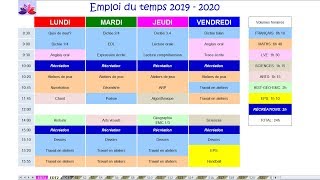 Emploi du temps numérique pour les professeurs des écoles [upl. by Uba813]