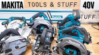 Makita 40v Track Saw Options amp Makita HS004G 40v Track Compatible Circular Saw Review GSH02 [upl. by Rebna790]