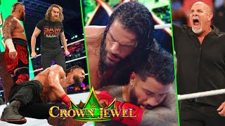 WWE Crown Jewel 2024 Full Highlights And Results Sami Zayn Attacks Roman Reigns And Usos Goldberg [upl. by Zizaludba]