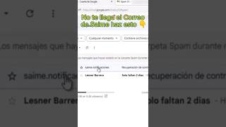 🚨No te llega el correo de Saime haz esto☝️shorts saime saimetramites tipsdeayuda foryou viral [upl. by Dominga]