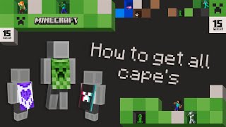 How to get all the 15th anniversary capes in Minecraft [upl. by Helfand]